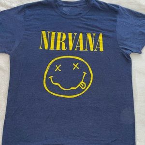 Blue nirvana shirt